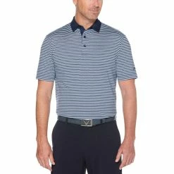 Callaway 3-Color Stripe Polo -Golf Clubs Shop callaway 3 color stripe polo medieval blue 01 12931.1676589544