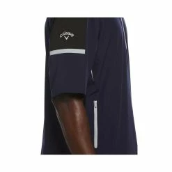 Callaway Swing Tech Blocked 1/4 Zip Windbreaker -Golf Clubs Shop callaway swing tech blocked 1 4 zip windbreaker peacoat 03 45030.1644508098