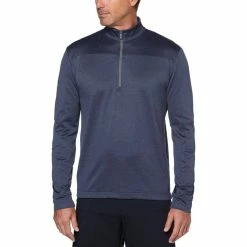 Callaway Swing Tech Waffle 1/4 Zip -Golf Clubs Shop callaway swing tech waffle 1 4 zip peacoat heather 01 70168.1659043163