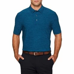 Callaway Tour Authentic Heather Striped Polo -Golf Clubs Shop callaway tour authentic heather striped polo poseidon heather 01 88821.1632414112