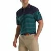 FootJoy Breton Stripe Stretch Pique Knit Collar Polo -Golf Clubs Shop footjoy breton stripe stretch pique knit collar polo sea green watermelon 01 67487.1673901824