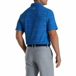 FootJoy Chalk Line Print Stretch Pique Self Collar Polo -Golf Clubs Shop footjoy chalk line print stretch pique self collar polo royal dove grey 02 01098.1673906462