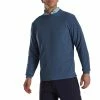 FootJoy Crewneck Pullover -Golf Clubs Shop footjoy crewneck pullover bluestone 01 19647.1673904911