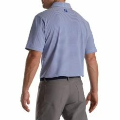 FootJoy Feeder Stripe Mix Stretch Pique Self Collar Polo -Golf Clubs Shop footjoy feeder stripe mix stretch pique self collar polo ocean white 02 34316.1673899901