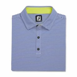 FootJoy Feeder Stripe Mix Stretch Pique Self Collar Polo -Golf Clubs Shop footjoy feeder stripe mix stretch pique self collar polo ocean white 04 27714.1673906136