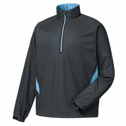 FootJoy FJ HydroKnit Rain Pullover 7 FootJoy FJ HydroKnit Rain Pullover -Golf Clubs Shop footjoy fj hydroknit rain pullover charcoal light blue 01 28792.1659043372