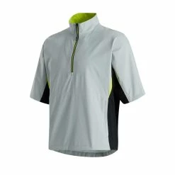 FootJoy FJ Hydrolite Short Sleeve Rain Shirt -Golf Clubs Shop footjoy fj hydrolite short sleeve rain shirt black silver lime 01 88599.1676494361