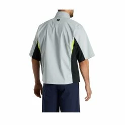 FootJoy FJ Hydrolite Short Sleeve Rain Shirt -Golf Clubs Shop footjoy fj hydrolite short sleeve rain shirt black silver lime 03 84382.1676494362