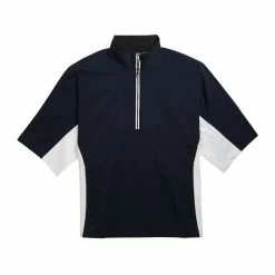 FootJoy FJ Hydrolite Short Sleeve Rain Shirt -Golf Clubs Shop footjoy fj hydrolite short sleeve rain shirt navy white black 01 22823.1676494363