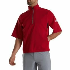 FootJoy FJ Hydrolite Short Sleeve Rain Shirt -Golf Clubs Shop footjoy fj hydrolite short sleeve rain shirt red 02 98762.1676494360