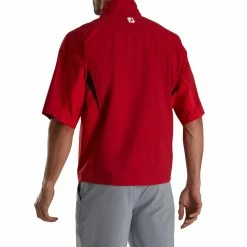 FootJoy FJ Hydrolite Short Sleeve Rain Shirt -Golf Clubs Shop footjoy fj hydrolite short sleeve rain shirt red 03 66100.1676494360