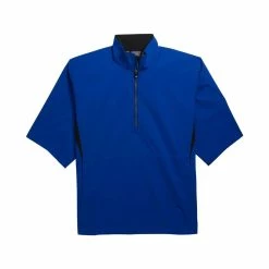 FootJoy FJ Hydrolite Short Sleeve Rain Shirt -Golf Clubs Shop footjoy fj hydrolite short sleeve rain shirt royal black 01 53141.1676494362