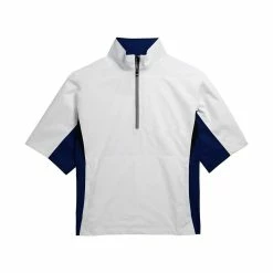 FootJoy FJ Hydrolite Short Sleeve Rain Shirt -Golf Clubs Shop footjoy fj hydrolite short sleeve rain shirt white royal black houndstooth 01 30510.1676494363