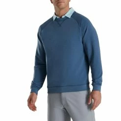 FootJoy French Terry Crewneck 28 FootJoy French Terry Crewneck -Golf Clubs Shop footjoy french terry crewneck ink heather 01 69774.1673900337