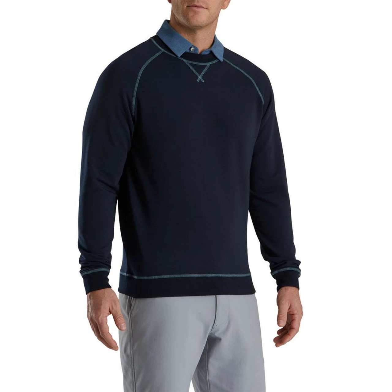 FootJoy French Terry Crewneck 9 FootJoy French Terry Crewneck - Image 9
