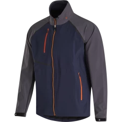 FootJoy HydroTour Rain Jacket 16 FootJoy HydroTour Rain Jacket -Golf Clubs Shop footjoy hydrotour rain jacket navy charcoal orange 01 82710.1646061159