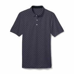 FootJoy Junior Golf Print Polo -Golf Clubs Shop footjoy junior golf print polo navy 01 33932.1676591118