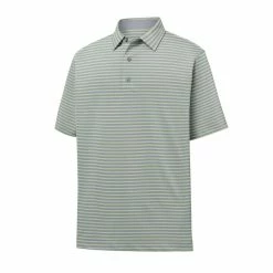 FootJoy Lisle Classic Stripe Self Collar Polo 4 FootJoy Lisle Classic Stripe Self Collar Polo -Golf Clubs Shop footjoy lisle classic stripe self collar polo heather grey 01 61452.1632337616