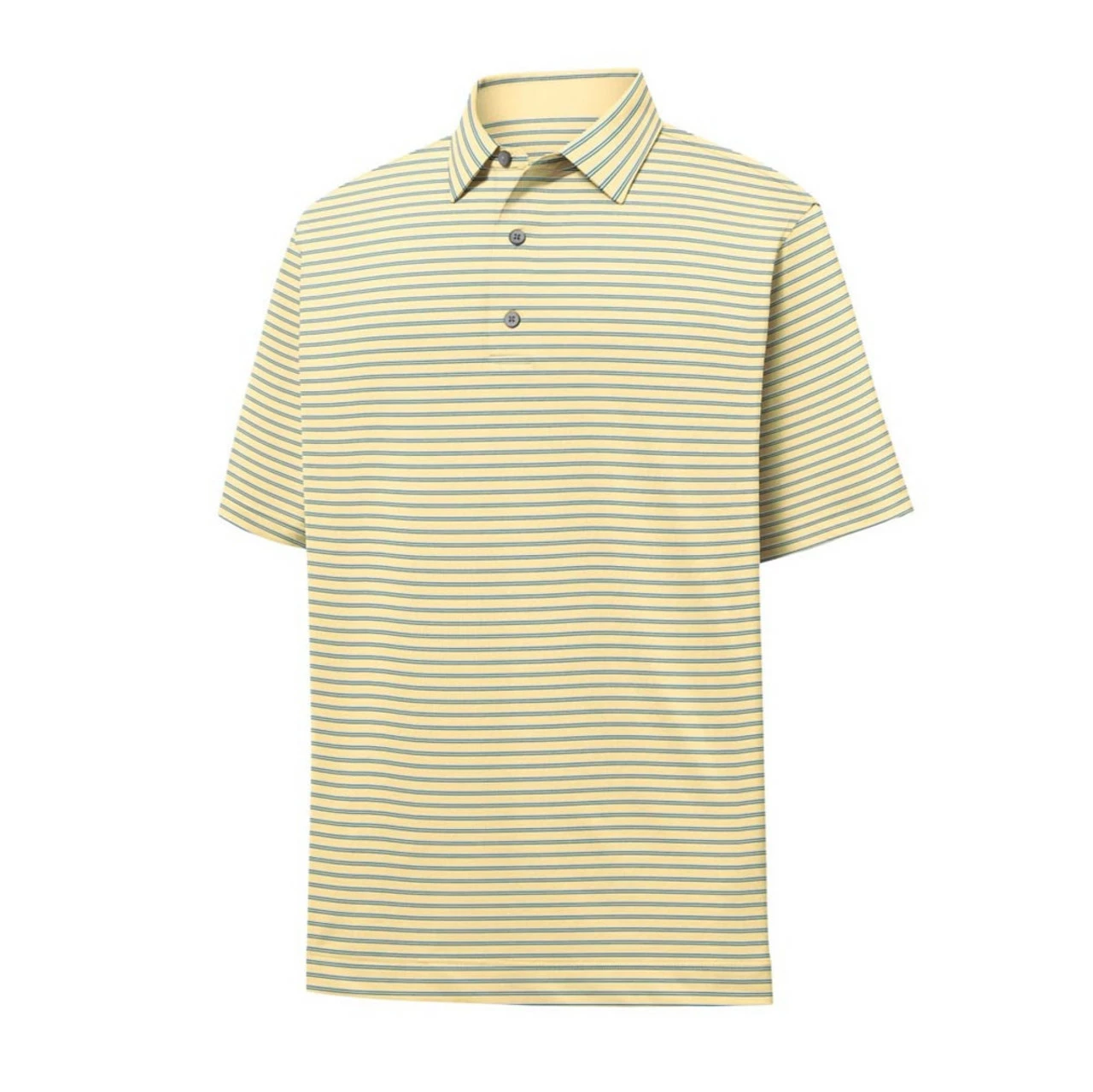 FootJoy Lisle Classic Stripe Self Collar Polo 1 FootJoy Lisle Classic Stripe Self Collar Polo