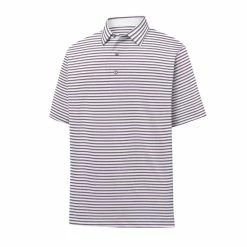 FootJoy Lisle Classic Stripe Self Collar Polo 5 FootJoy Lisle Classic Stripe Self Collar Polo -Golf Clubs Shop footjoy lisle classic stripe self collar polo white 01 52093.1632337616