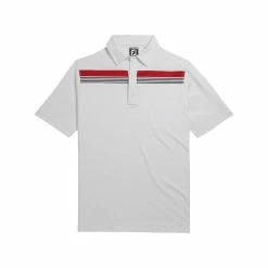 FootJoy Lisle Engineered Chest Band Self Collar Polo - Athletic Fit -Golf Clubs Shop footjoy lisle engineered chest band self collar polo athletic fit white 01 34143.1632408768