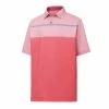 FootJoy Lisle Engineered Pinstripe Self Collar Polo -Golf Clubs Shop footjoy lisle engineered pinstripe self collar polo cape red white storm blue 01 19567.1632336577