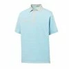 FootJoy Lisle Mixed Pinstripe Self Collar Polo -Golf Clubs Shop footjoy lisle mixed pinstripe self collar polo ice blue grey 01 54304.1632336265