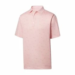 FootJoy Lisle School Of Fish Print Self Collar Polo 5 FootJoy Lisle School Of Fish Print Self Collar Polo -Golf Clubs Shop footjoy lisle school of fish print self collar polo quartz pink 01 17929.1648732955
