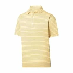 FootJoy Lisle Triple Pinstripe Self Collar Polo -Golf Clubs Shop footjoy lisle triple pinstripe self collar polo lemonade 01 20163.1676594194
