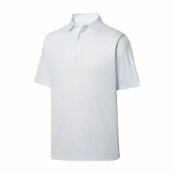 FootJoy Lisle ZigZag Print Self Collar Polo -Golf Clubs Shop footjoy lisle zigzag print self collar polo white dusk blue 01 32640.1651501370