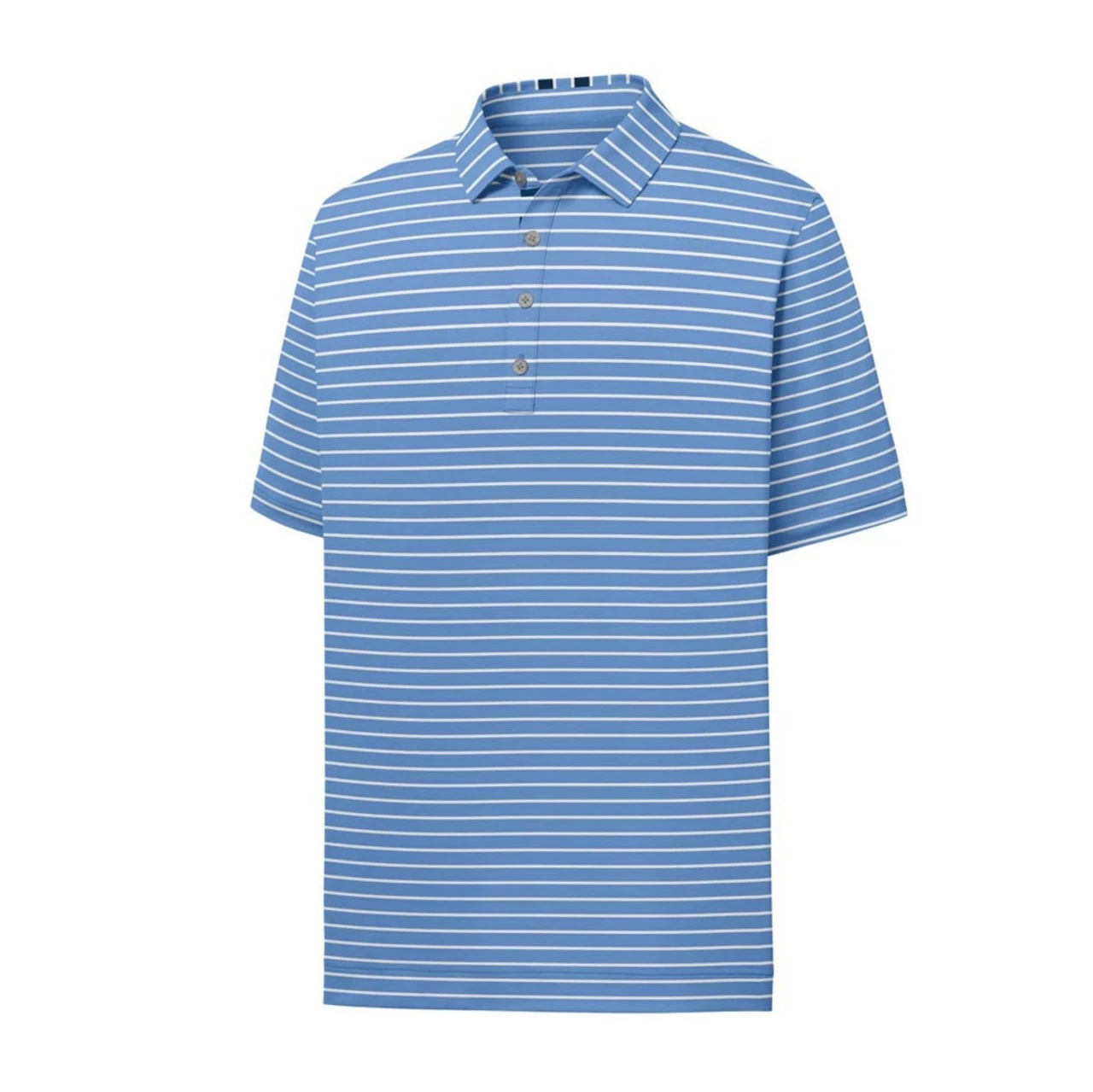 FootJoy Pique Mixed Stripe Self Collar Polo 1 FootJoy Pique Mixed Stripe Self Collar Polo