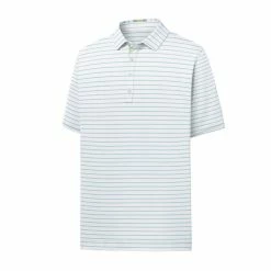 FootJoy Pique Mixed Stripe Self Collar Polo 4 FootJoy Pique Mixed Stripe Self Collar Polo -Golf Clubs Shop footjoy pique mixed stripe self collar polo white ice blue 01 69218.1632336474