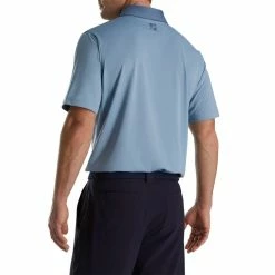 FootJoy Solid Spiral Print Trim Lisle Self Collar Polo - FJ Logo -Golf Clubs Shop footjoy solid spiral print trim lisle self collar polo fj logo 02 13697.1676592374