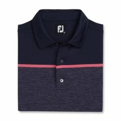 FootJoy Spacedye Block Lisle Self Collar Polo -Golf Clubs Shop footjoy spacedye block lisle self collar polo navy 04 45410.1673901316