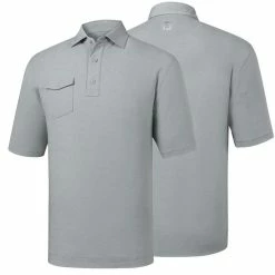 FootJoy Spun Poly Chest Pocket Polo - Self Collar - Closeout