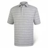 FootJoy Spun Poly Stripe Polo - Self Collar - Closeout -Golf Clubs Shop footjoy spun poly stripe polo self collar heather grey 01 19316.1632420088