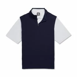 FootJoy Stretch Woven Vest With Knit Accents -Golf Clubs Shop footjoy stetch woven vest with knit accents navy 04 71696.1673903036