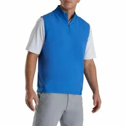 FootJoy Stretch Woven Vest With Knit Accents -Golf Clubs Shop footjoy stetch woven vest with knit accents royal 01 24055.1673901376