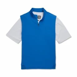 FootJoy Stretch Woven Vest With Knit Accents -Golf Clubs Shop footjoy stetch woven vest with knit accents royal 04 41157.1673903803