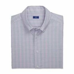 FootJoy Super Soft Woven Plaid Shirt 33 FootJoy Super Soft Woven Plaid Shirt -Golf Clubs Shop footjoy super soft woven plaid shirt dusty purple white azure 04 19969.1671654245