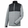 FootJoy Sweater Fleece Pullover -Golf Clubs Shop footjoy sweater fleece pullover heather grey black 01 53387.1632772744