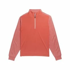 FootJoy Tonal Heather Mid Layer -Golf Clubs Shop footjoy tonal heather mid layer coral 01 70854.1636977686