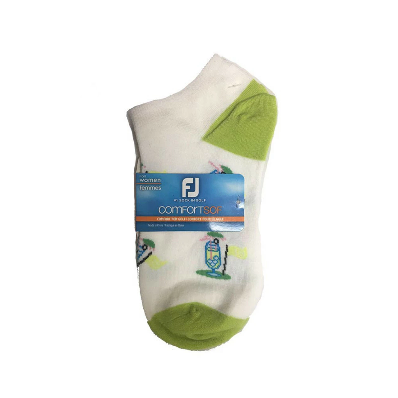 FootJoy Women's ComfortSof Low Cut 19th Hole Print Fashion Sock 2 FootJoy Women's ComfortSof Low Cut 19th Hole Print Fashion Sock - Image 2