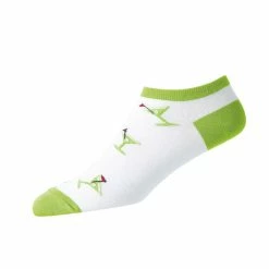 FootJoy Women's ComfortSof Low Cut Martini Print Fashion Sock -Golf Clubs Shop footjoy womens comfortsof low cut martini print fashion sock white lime 01 09794.1671653579