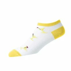 FootJoy Women's ComfortSof Low Cut Martini Print Fashion Sock -Golf Clubs Shop footjoy womens comfortsof low cut martini print fashion sock white yellow 01 61097.1671653580