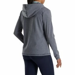 FootJoy Women's Full-Zip Hoodie -Golf Clubs Shop footjoy womens full zip hoodie navy heather 03 04530.1676584590
