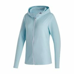 FootJoy Women's Full-Zip Hoodie -Golf Clubs Shop footjoy womens full zip hoodie sky heather 01 69208.1676589783