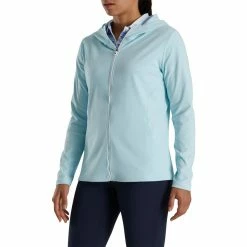 FootJoy Women's Full-Zip Hoodie -Golf Clubs Shop footjoy womens full zip hoodie sky heather 02 94929.1676583406