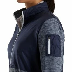FootJoy Women's Full-Zip Space Dye Mid-Layer -Golf Clubs Shop footjoy womens full zip space dye mid layer navy 04 81956.1676591203