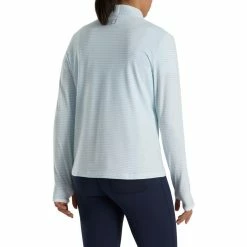 FootJoy Women's Half-Zip Tonal Stripe Mid-Layer -Golf Clubs Shop footjoy womens half zip tonal stripe mid layer sky 03 73853.1676584713
